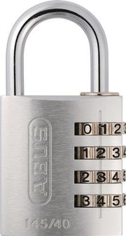 Zahlenvorhangschloss 145 Schlosskörper-B.41,5mm Alu.silber Zahlenroll.4 ABUS