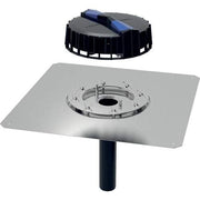 GE Pluvia Dachwassereinlauf mit Anschl.- Blech und Befestigungsfl., d 56 12 l/s