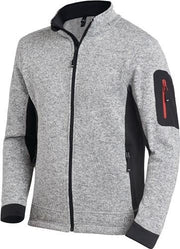 Strick-Fleecejacke CHRISTOPH Gr.L grau/schwarz FHB