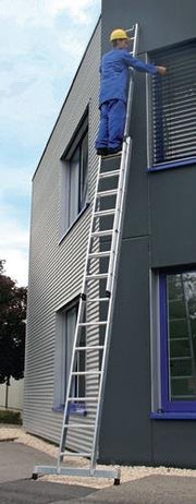 Schiebeleiter Alu.Sprossen 2x16 Arbeits-H.b.ca.9400mm m.Traverse MUNK