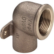 VIEGA Wandscheibe 94472G mit zwei Ösen 15mm x 1/2 IG Rotguss