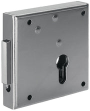Gittertor-Riegelschloss 100 DIN re.PZ aufliegend 65mm AMF