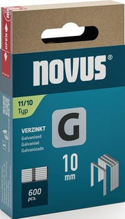 Flachdrahtklammer G Typ 11 B10,6xL10mm Drahtbreite 1,25 mm 600 St. NOVUS