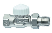 HEIMEIER Thermostat-Ventilunterteil V-exact II, Durchgang, DN 10, vernickelt