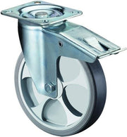 Lenkrolle D.160mm Trgf.200kg m.Totalfeststeller Kunststoff 135x110mm BS ROLLEN