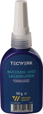 Buchsen-/Lagerkleber hochfest mittelviskos grün 50g Flasche TECWERK