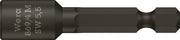 Steckschlüsseleinsatz 869/4M m.6-KT.-Antr.SW 7mm L.50mm m.Magnet WERA