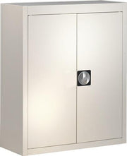 Regalschrank H820xB680xT280mm lichtgrau 6 Fbd.m.Türen o.Kästen
