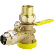 VI Einrohr Gaszähler Kugeleckhahn G211S R1 x Rp1 x (6,0cbm/h) Messing