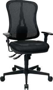 Bürodrehstuhl Head Point SY mit Synchronmechanik schwarz/schwarz TOPSTAR