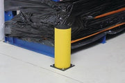 Rammschutzpoller Rohr-Ø200xH500mm gelb z.Aufdübeln PU