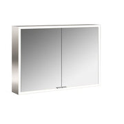 EC Lichtspiegelschrank prime 06383 Aufputz, 2trg. 1000 mm alu.
