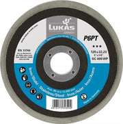 Polierteller P6PT D.125mm Bohrungs-D.22,23mm P 400 very fine weiß LUKAS