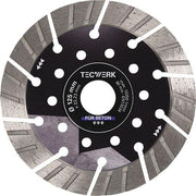 Diamanttrennscheibe Univ.BETON PRO D125mm Bohr.22,23mm Seg.H.15mm S.2,4mmTECWERK