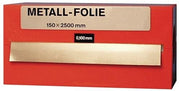 Metal foil, 0.075mm thick, MS63 brass, 2500mm long, 150mm wide