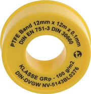 PTFE Dichtband GRp L12m B12mm D0,1mm 100g/m² Rl.GEKA