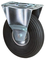 Luftrad D.200mm Trgf.75kg Bockrolle m.Anschraubplatte Rillenprofil BS ROLLEN
