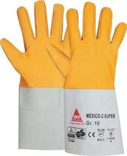 Schweißerhandschuhe Mexico Z Super Gr.10 gelb/grau Ziegennappaleder HASE