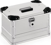 Aluminiumbox L432xB335xH277mm 29 l mit Klappverschluss und Stapelecken