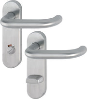 Short plate set Paris E138/353KH SS F69 RWSK/OL round handle set HOPPE