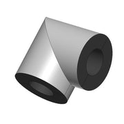 GWK Silver System, Winkel ID 037, AD 155 PIR,200% n. GEG,90Grad,DN25,Farbe:silber