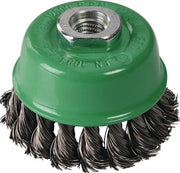 Topfbürste D.80mm Drahtstärke 0,5mm Edelstahl 8500min-¹ TECWERK