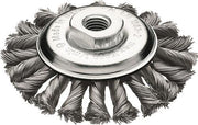 Kegelbürste D.115mm M14 Drahtstärke 0,5mm Stahldraht 12mm 15000min-¹ LESSMANN