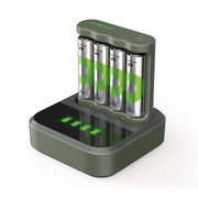 Schnellladegerät USB-Modell B441 inkl.4 Batterien AA 2100mAh+USB Dockingst.