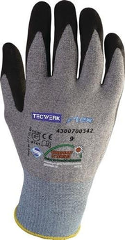 Gloves Flex Size 8 grey/black EN 388 PPE II TECWERK
