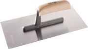 Glättekelle L.280mm B.130mm gehärtet mit Holz-Heft Stahl Stärke 0,7mm TECWERK