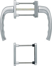 Balkongarnitur NY 0810/961N/U10/… Alu.F1 63-73mm 4-KT.7mm HOPPE