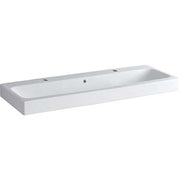 Geberit iCon washbasin 1200x485mm two tap holes, with overflow, white KeraTect